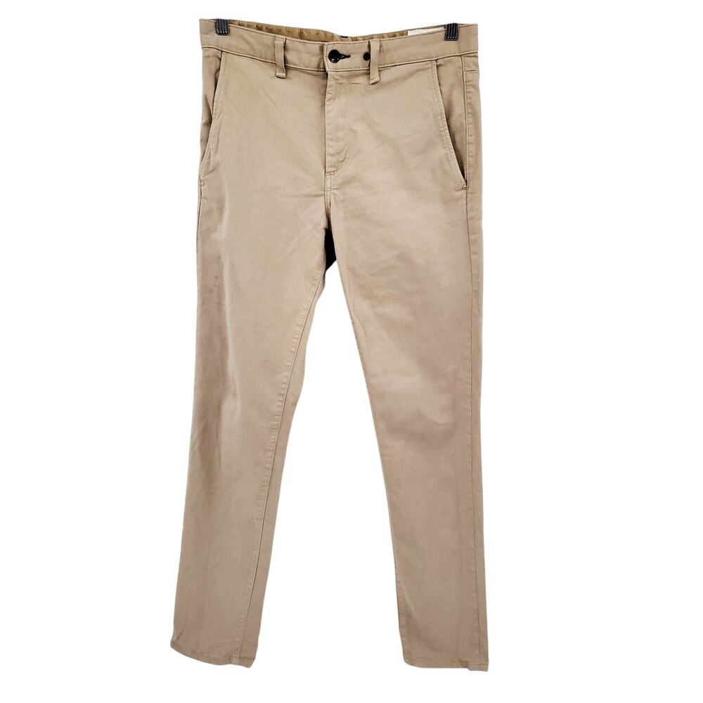 rag & bone Mid-rise Stretch Chino Pants Khaki Tan Men's Size 30 Made in USA